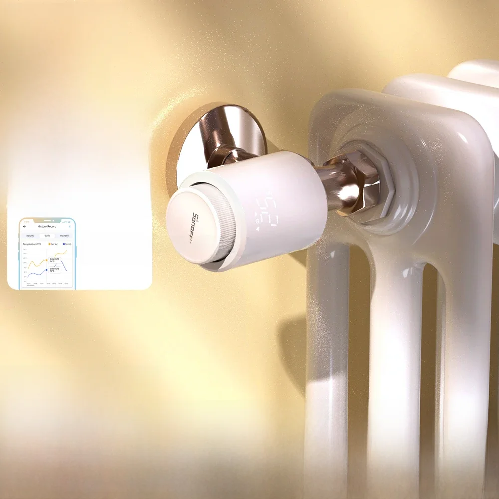 SONOFF TRVZB Thermostatische Radiatorkraan Smart TRV Zigbee Thermostaat Actuator Temperatuur Verwarming Controle Ondersteuning Alexa ZHA 2mqtt - afbeelding 2