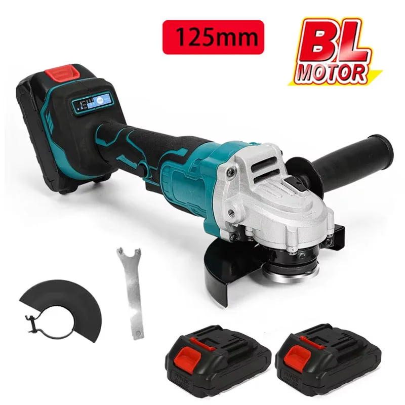 Avvolgitore angolare senza spazzole da 125mm regolazione a 3 velocità rettificatrice senza fili cottura a casa utensile elettrico fai da te per batteria da 18V