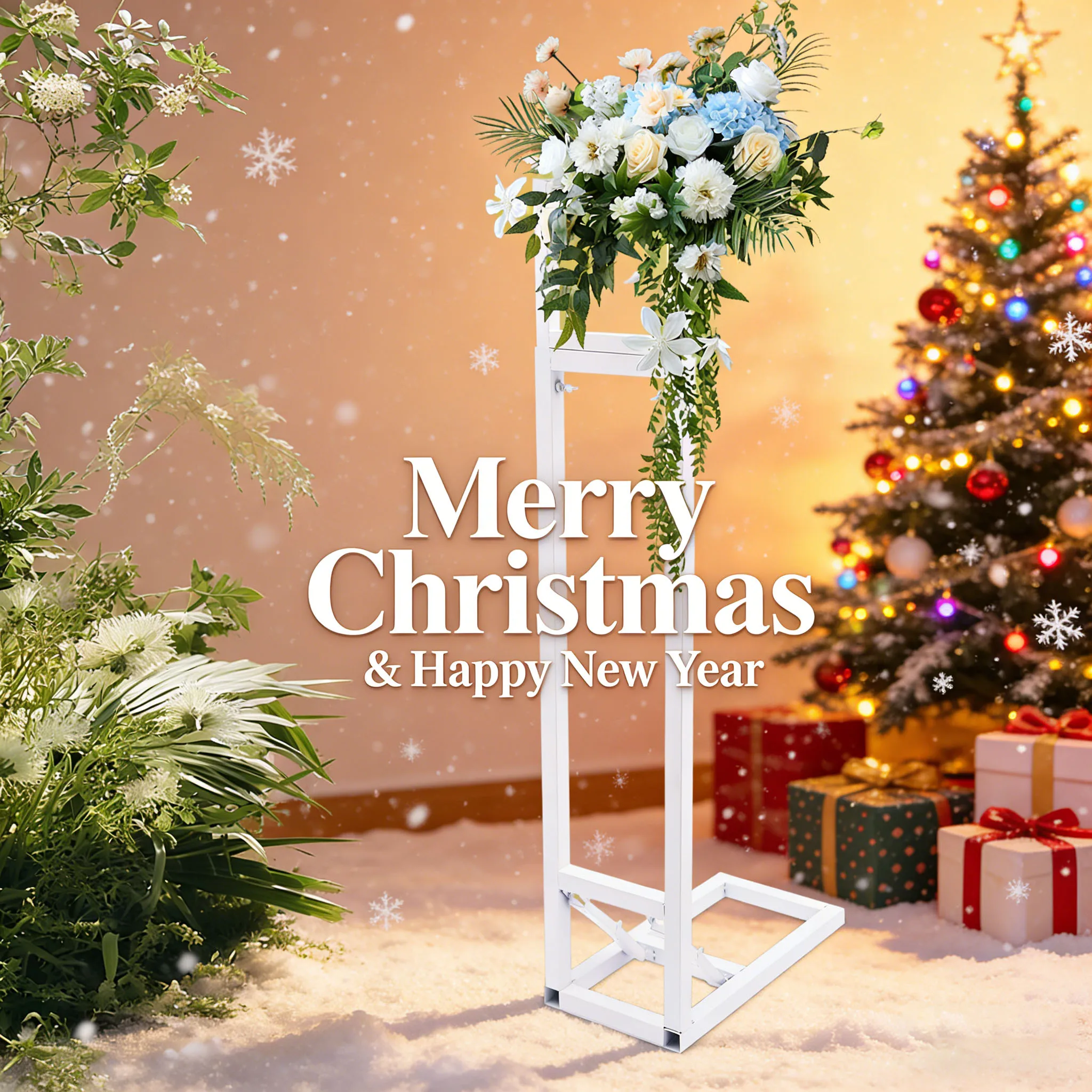 

Свадебная подставка, телескопическая фоновая рамка с регулируемой высотой 1-2 метра, белая свадебная арка, подставка для рождественского декора