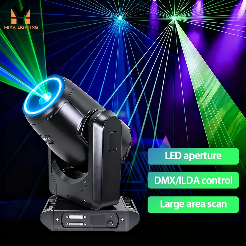 

10 Вт 3D анимационный лазерный движущийся головной свет с кольцом RGB для DJ, дискотеки, вечеринок, мероприятий, свадебных концертов, шоу