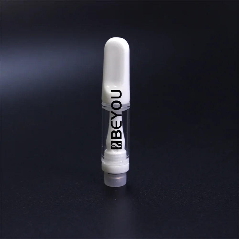 Empty Ceramics White Tank Cartridge Customize Logo 510 Threaded Core Cart 0.8ml 1ml Custom Packaging