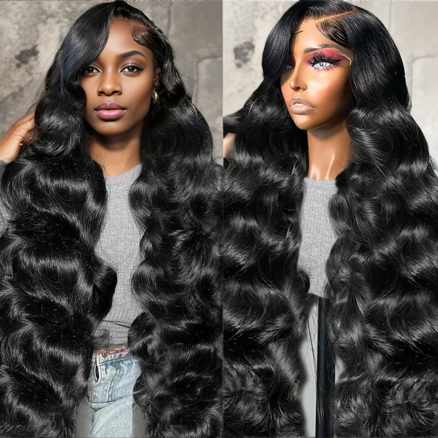 30 inch Body Wave 13x4  Lace Front Wig Human Hair 13x6 Hd Lace Frontal Wig Water Wave Lace Wigs 100% Human Hair Glueless Wigs