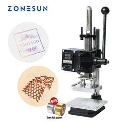 ZONESUN ZS-HT160B Multifunctional press trainer hot foil stamping machine digital embossing machine leather belt punching