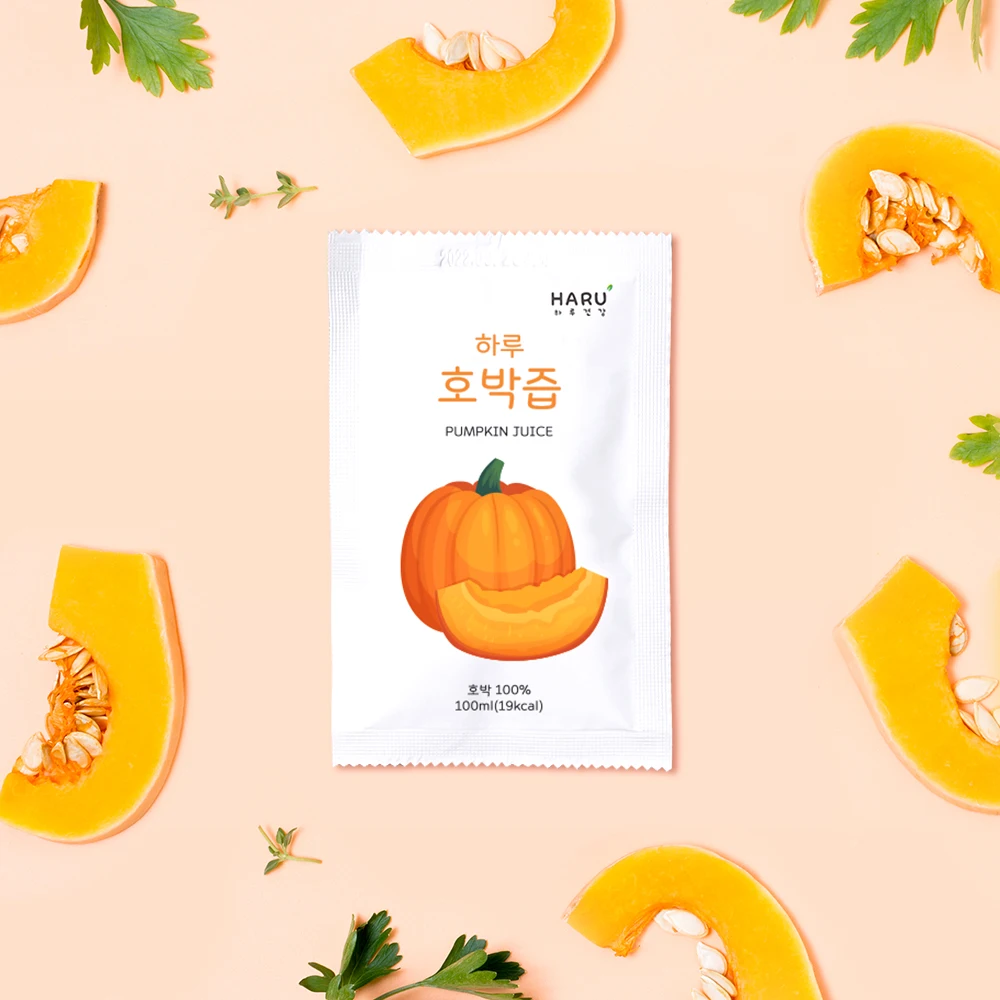 껍질째 갈아넣은 순수100% 국내산 호박즙 100ml * 30포