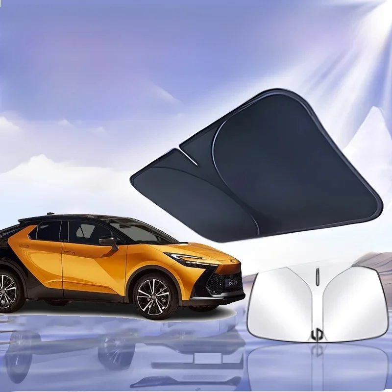 Samochodowa osłona przeciwsłoneczna do Toyoty C-HR GR Sport AX20 2023 2024 2025 MK2 Przednia osłona przeciwsłoneczna Izolacja cieplna Letnie akcesoria samochodowe — zdjęcie 2