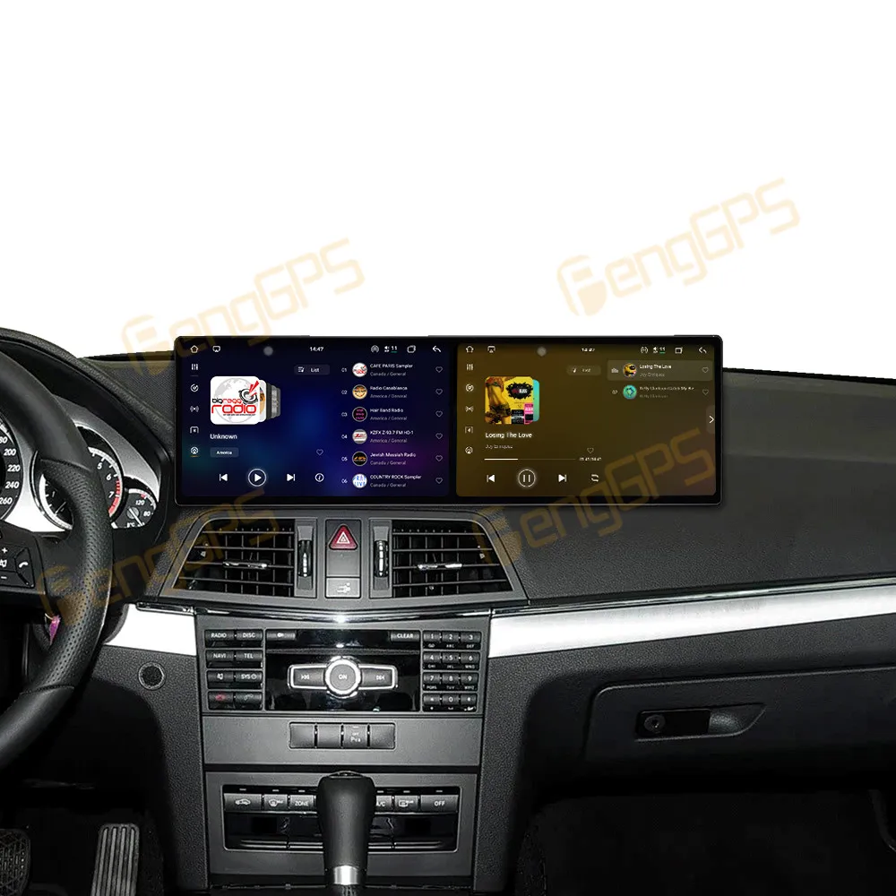 Dual Screen Android 15 Car Radio GPS Navigation For Mercedes-Benz E2-door Coupe W212 2012-2014 Multimedia Player Stereo Carplay view 5