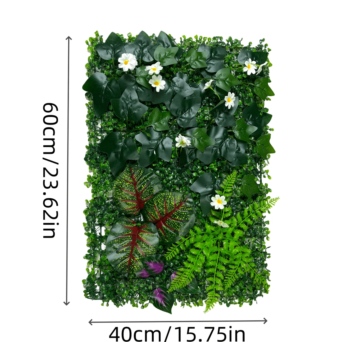 1pc Künstliche Pflanze Wand Panels Buchsbaum Hecke Wand Panels Privatsphäre Bildschirm Zaun Hintergrund für Outdoor Garten Hinterhof Dekor – Detail 6