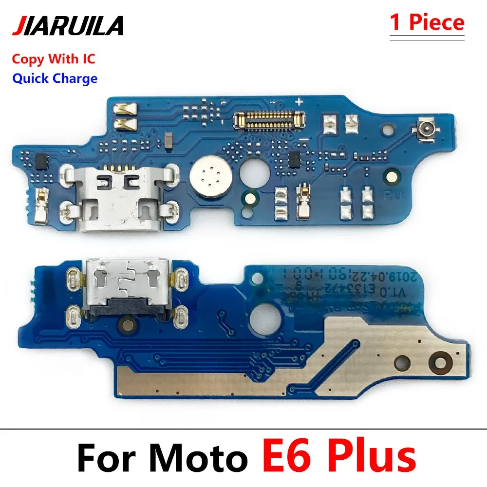 2Pcs USB Charger Dock Connector Charging Board Port Flex Cable For Motorola Moto E4 E5 E6 E6s E7 Plus Power Play Go E20 E30 E40