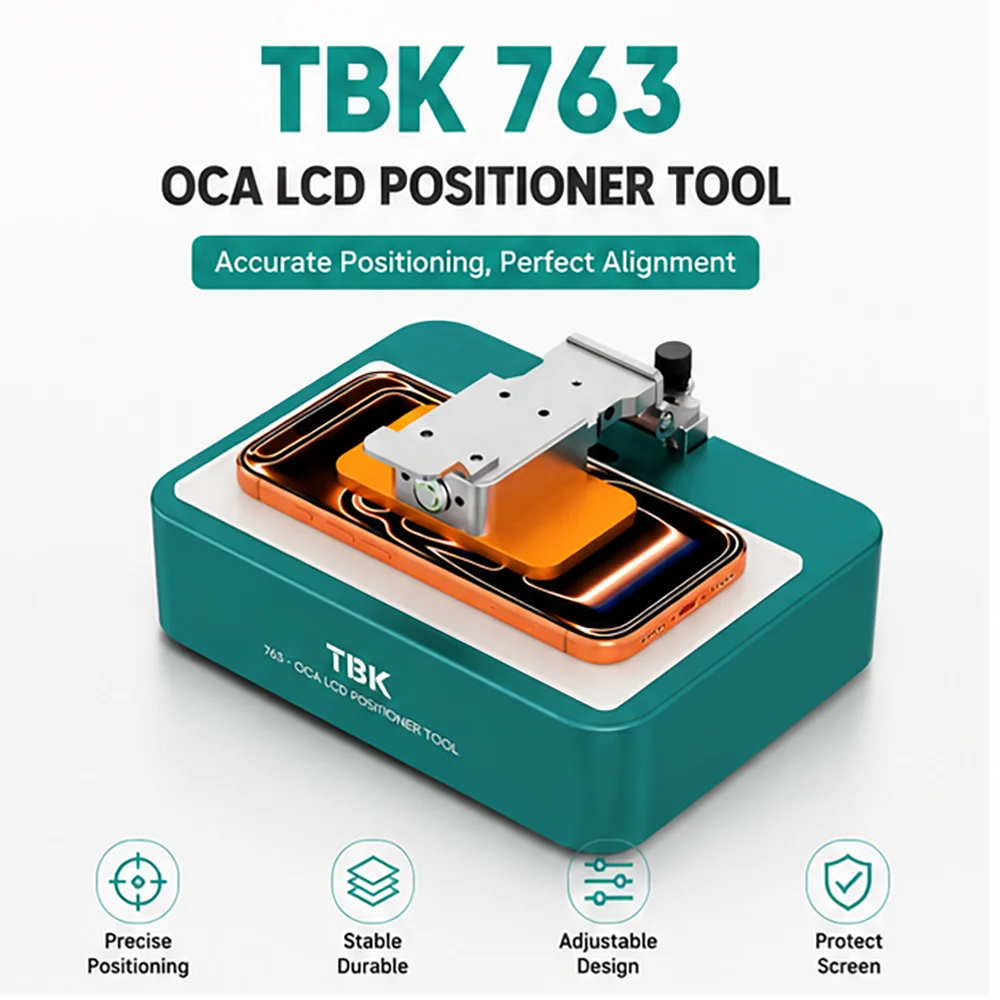 TBK-763 OCA LCD Position Screen Repair Tools Built-in Vacuum Pump for Mobile Phone Refurbishment Match OCA Laminating Machine