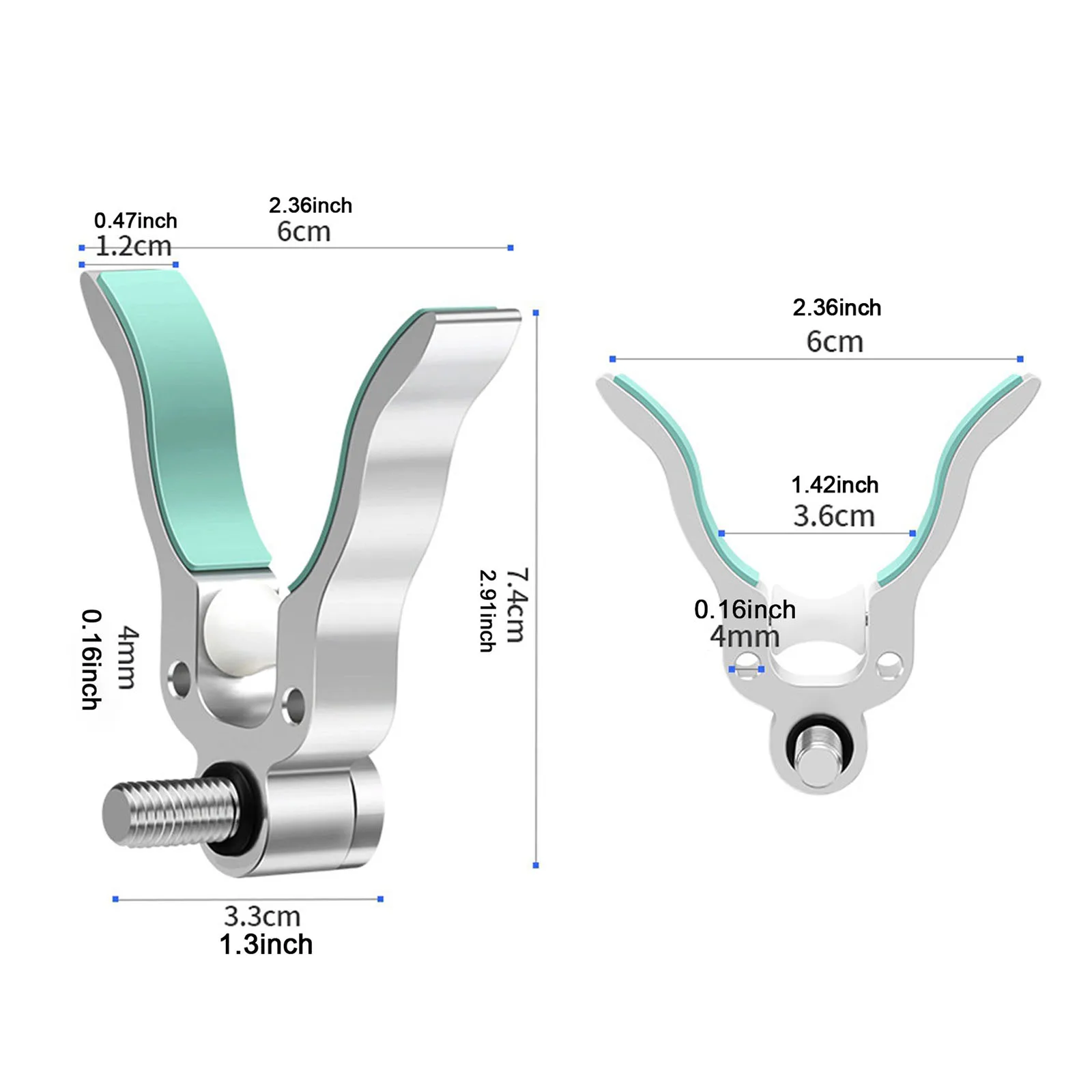حامل قضيب الصيد متعدد الاستخدامات نظام بكرة الإفراج السريع قوس قضيب الصيد نونسليب القطب رف لبحيرة البحر المياه العذبة نهر #6