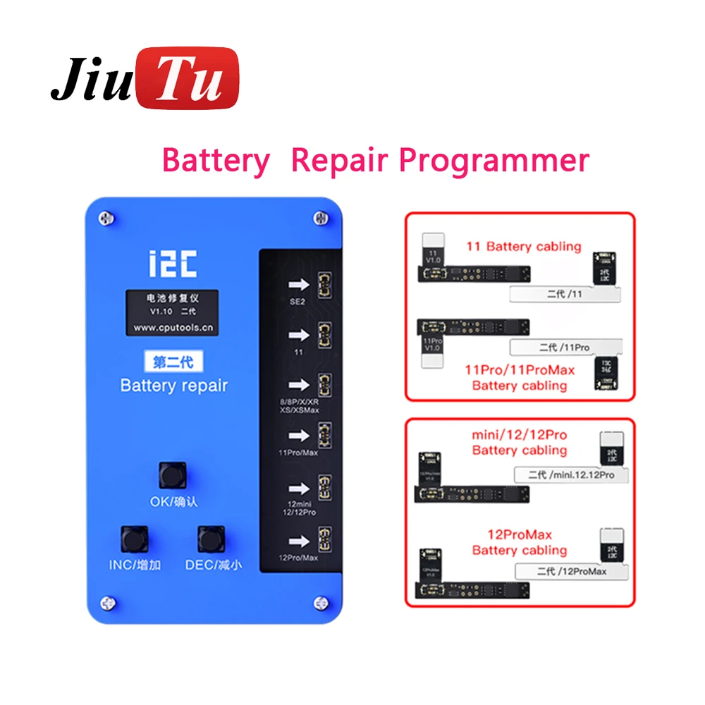 i2C Battery Flex Cable BR-13 Programmer For iPhone 11 12 13 Pro Max Mini Battery Health Repair Pop-Up information Error Reset