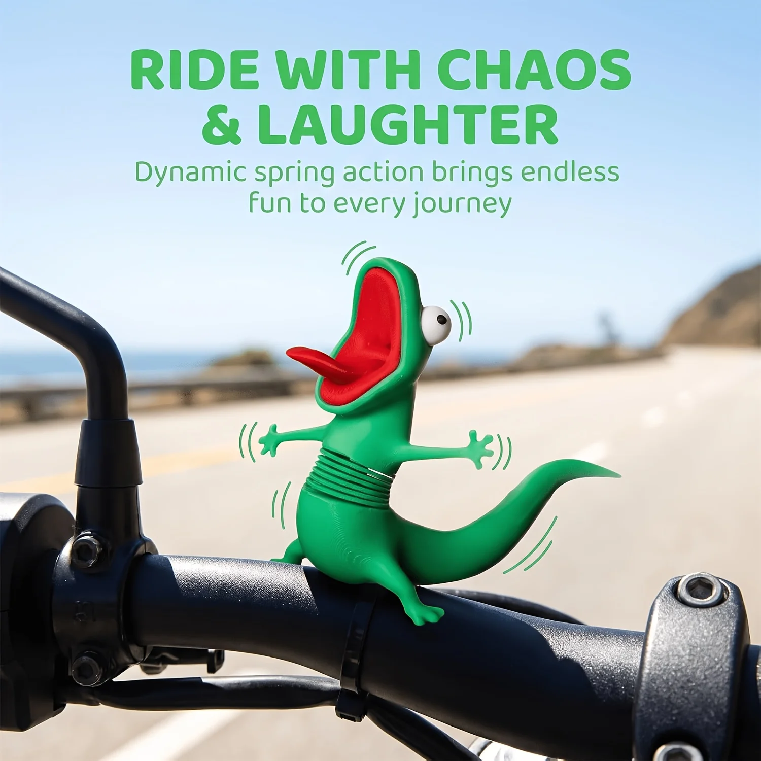 Swaying Lizard Motorcycle Decoration |   Motorcycle Decoration, Lizard Design, Halloween Gift, Christmas Decoration, Car Decoration, Decor, Not a Toy, Unique Atmosphere to Enjoy While Riding, Lizard Decoration That Hangs on the Motorcycle, Enjoy a Unique Atmosphere While Riding.