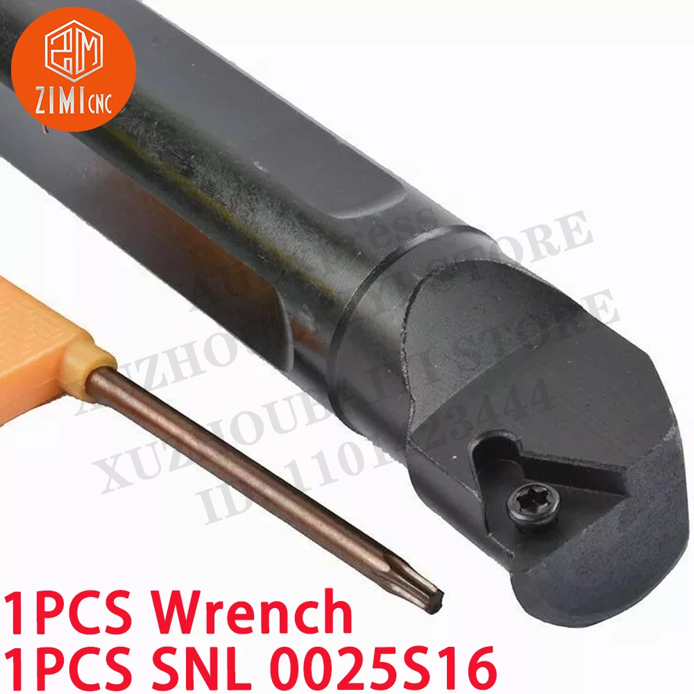 1PCS SNL 0025S16 CNC 선반 나사선삭 공구 홀더 16IR AG60의 경우 왼쪽 초경 인서트 CNC 금속 선반 기계적인 절단 도구