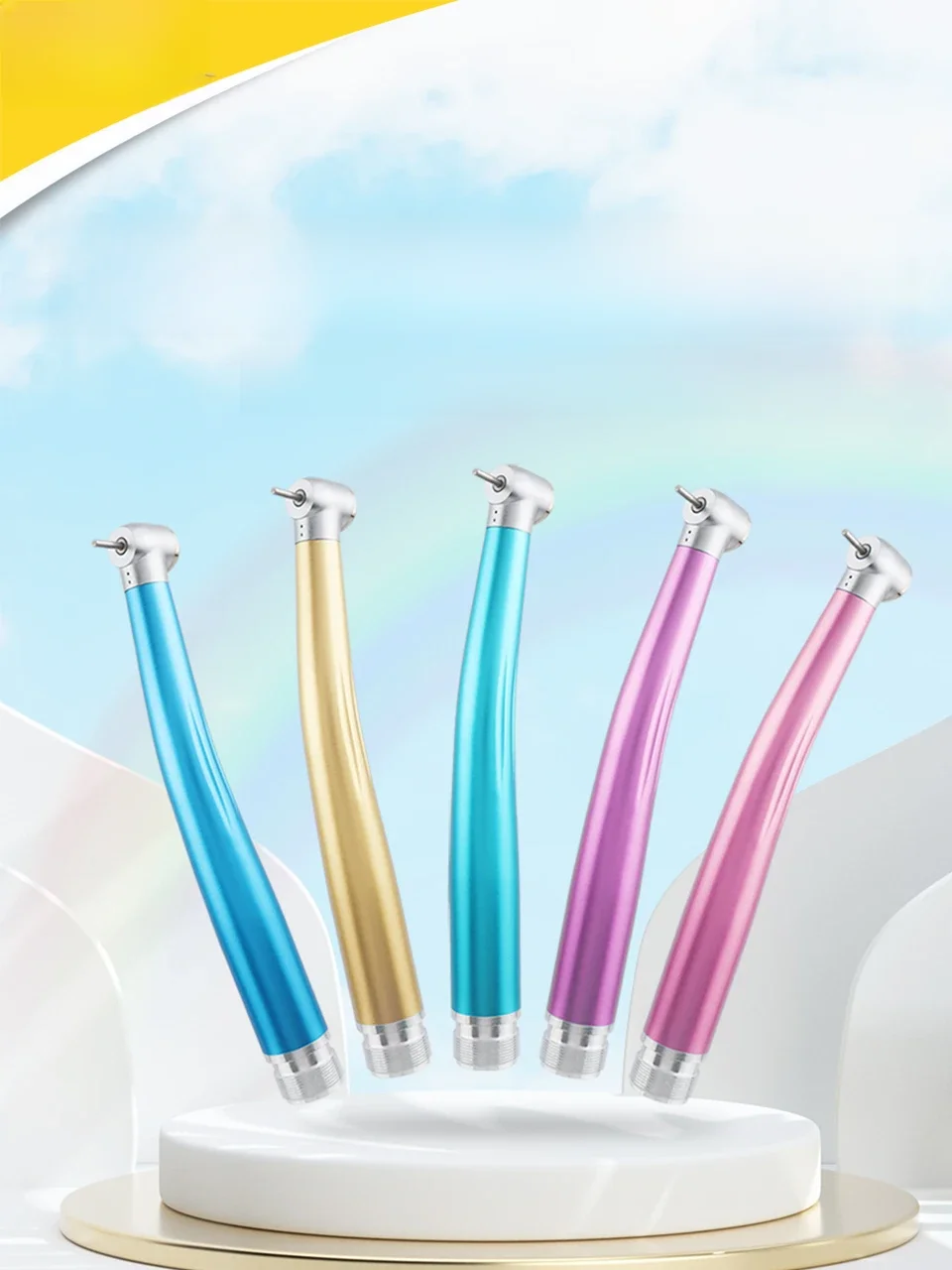 Zahnmedizin bunte Hoch geschwindigkeit shand stück Luft turbine b2 m4 Keramik lager Dental Teaching