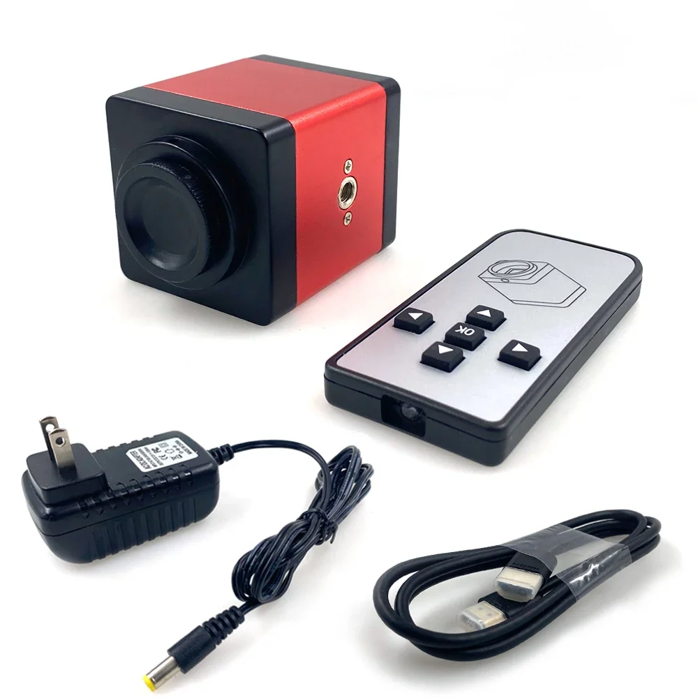 HD1080P HDMI VGA Przemysłowa kamera wideo z mikroskopem Przemysłowa kamera C MOUNT do telefonu Tablet PC PCB IC Obserwuj naprawę lutowania — zdjęcie 2