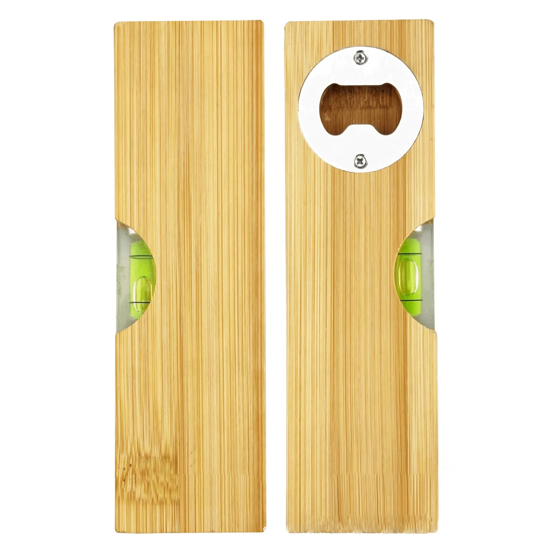 Wooden Bottle Open Spirit Level Multi-Functional Level Bottle Opener Tool Solid Wood Beer Bottle Opener Bottle Screwdriver