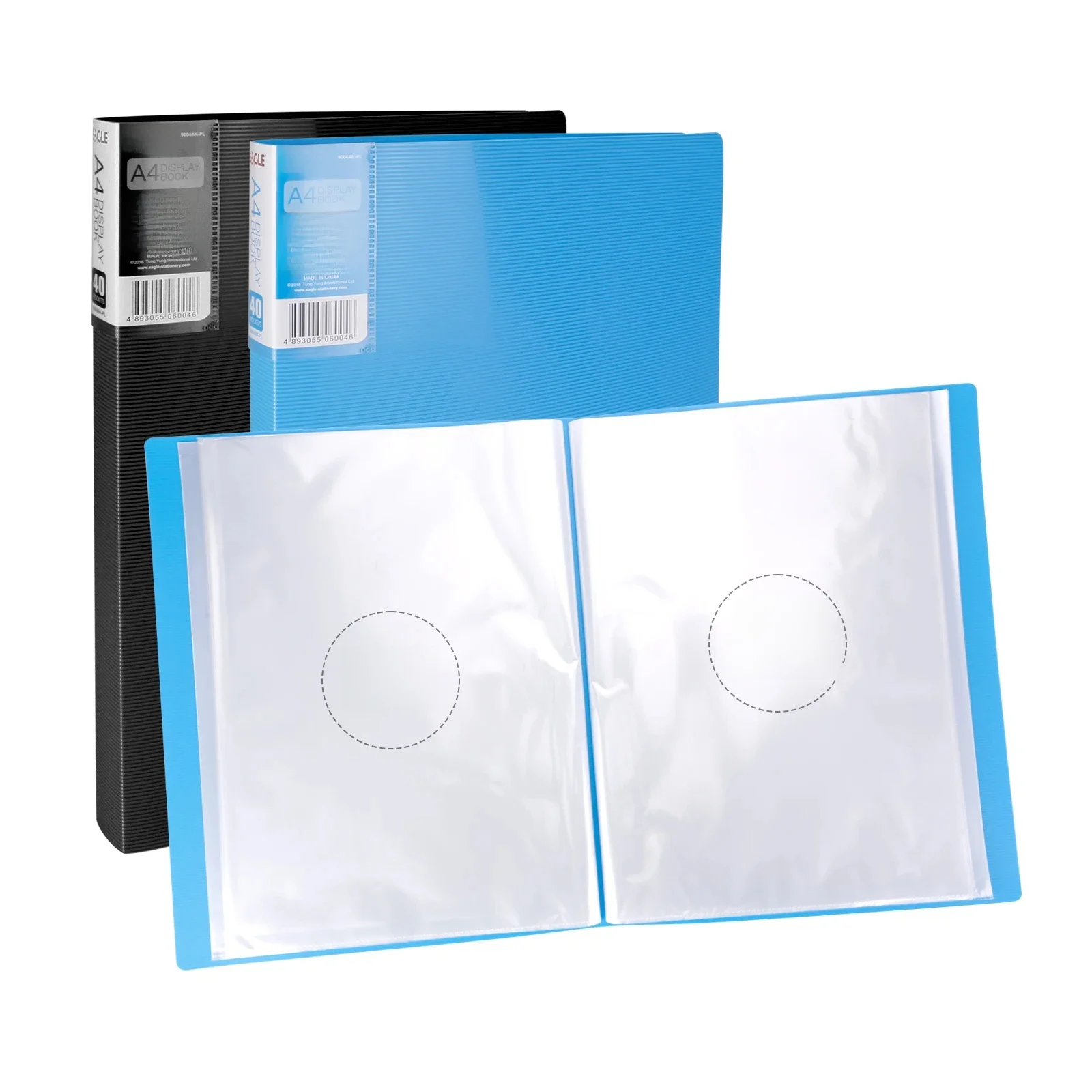 A4-displayboek Kunstportfolio-map met 40 zakken Displays 80 pagina's Kunstwerk Fotodocumentcertificaten - afbeelding 2