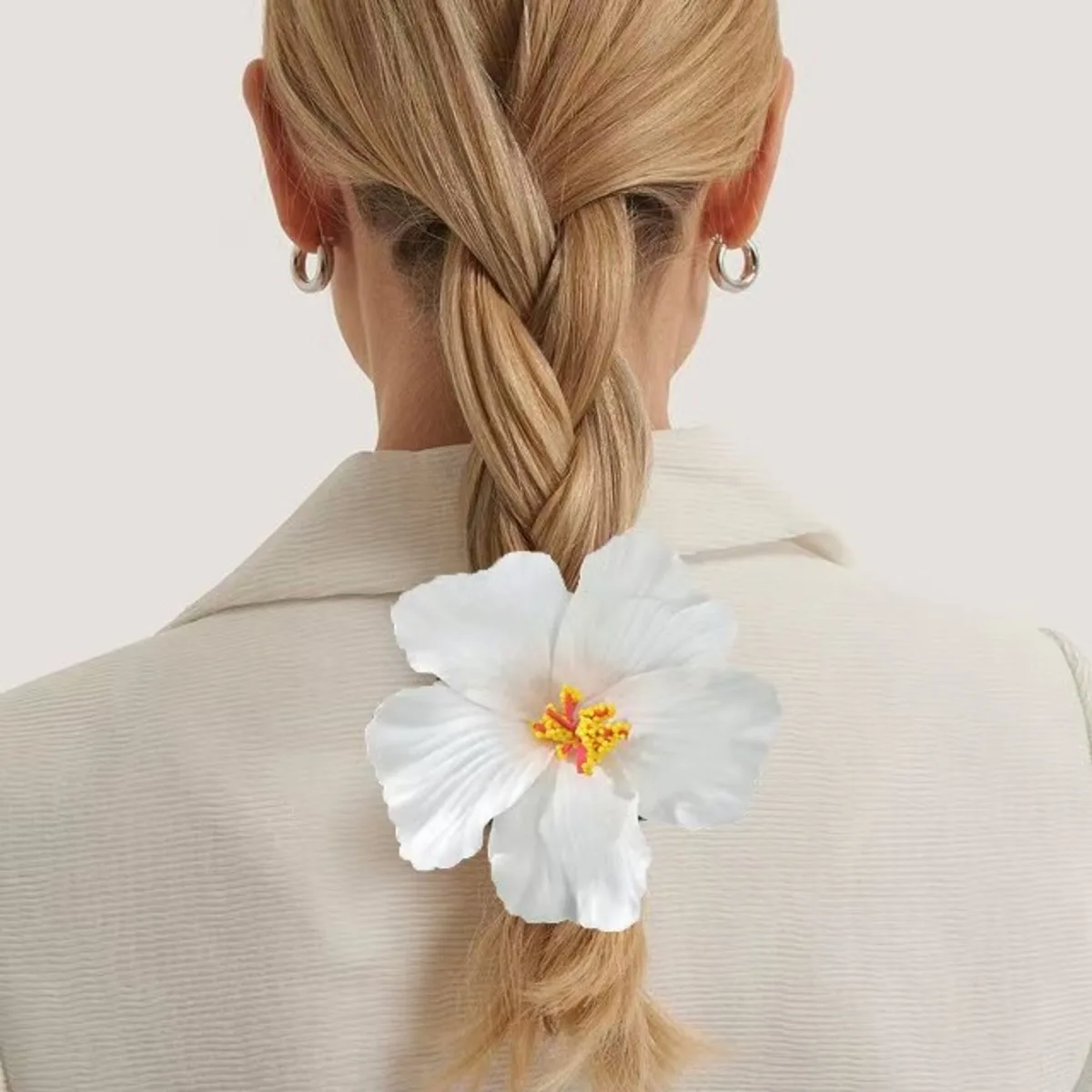 Hawaiian Flower Hair Clip For Women Girls Romantic Bohemian Flower Side Bangs Clip BB Hair Clips Hair Accessories image 2