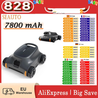 Seauto Sat 10 7800Mah Battery Robotic Pool Cleaner Cordless Robotic Pool Vacuum 2L Filter Basket