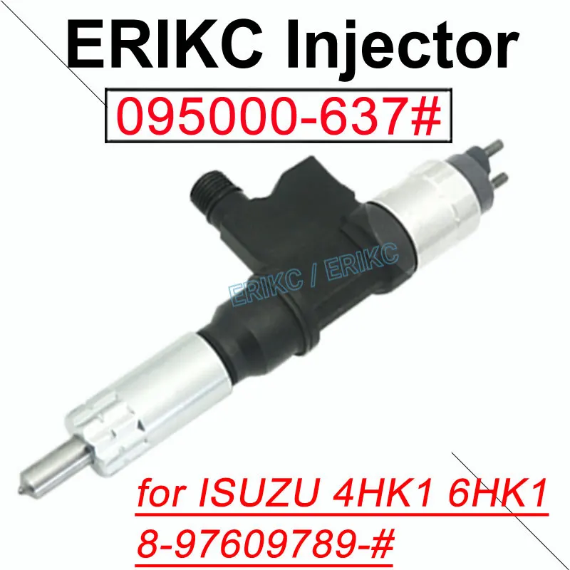 

095000-6370 095000-6371 NEW DIESEL COMMON RAIL CR FUEL INJECTOR 095000-6376 for ISUZU 4HK1 6HK1 DENSO 8-97609789-0 8-97609789-6