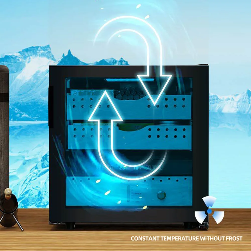 단일 문짝 소형 시가 디스플레이 보습 캐비닛, 150-250 항온 시가 캐비닛, 27 리터