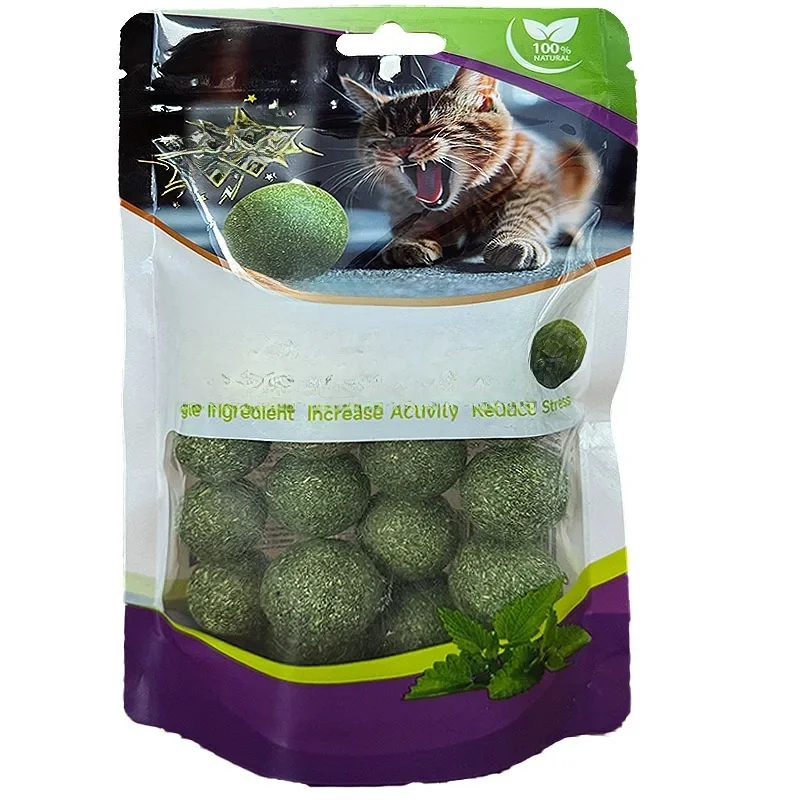 Mint Toys Essbarer Katzenminze-Ball, Sicherheit, gesunde Katze, Katzenminze, Katzen, Zuhause, Jagen, Spiel, Spielzeugprodukte, saubere Zähne, der Magen