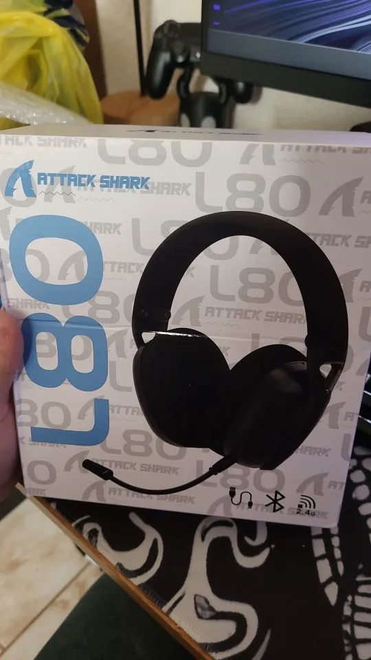 ATTACK SHARK L80 Ultra-Light Tri-Mode Gaming Headset Lightweight Wireless Gaming Headset for PC/PS4/PS5/Switch/Xbox photo review