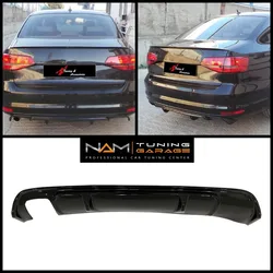 Car Rear Bumper Lip Diffuser Spoiler Rear Side Splitters Flaps For VW Volkswagen Jetta MK6 R Style Deflector Durable Protector