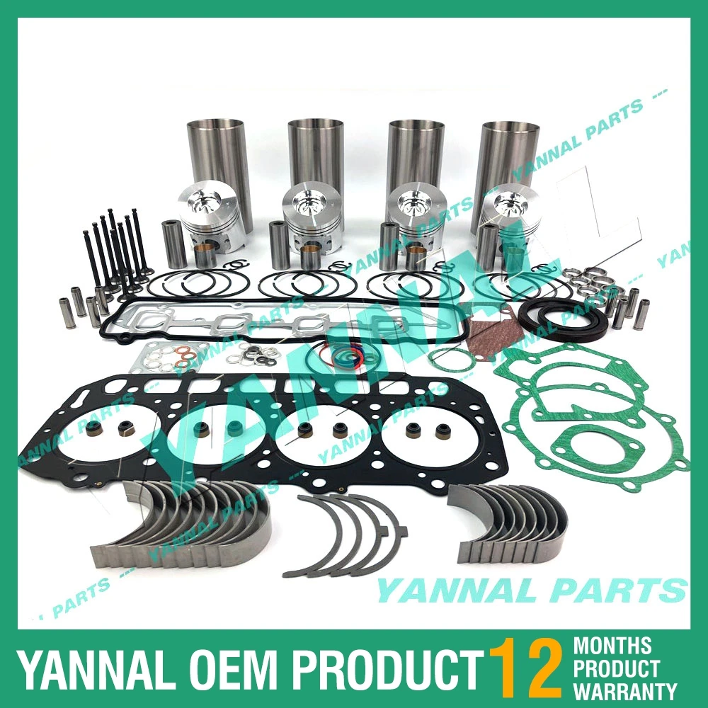 

NEW 4TNE98 ENGINE OVERHAUL REBUILD KIT FOR YANMAR ENGINE EXCAVATOR