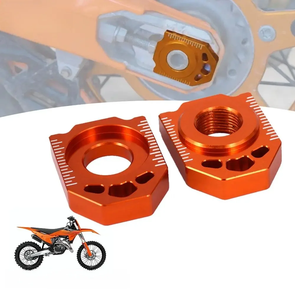 AliExpress JFGRACING Motorcycle Accessories CNC Rear Chain Adjuster Axle Block For KTM SX SXF XC XCF EXC EXCF XCW XCFW 85-530 Dirt Pit Bike Motocross
