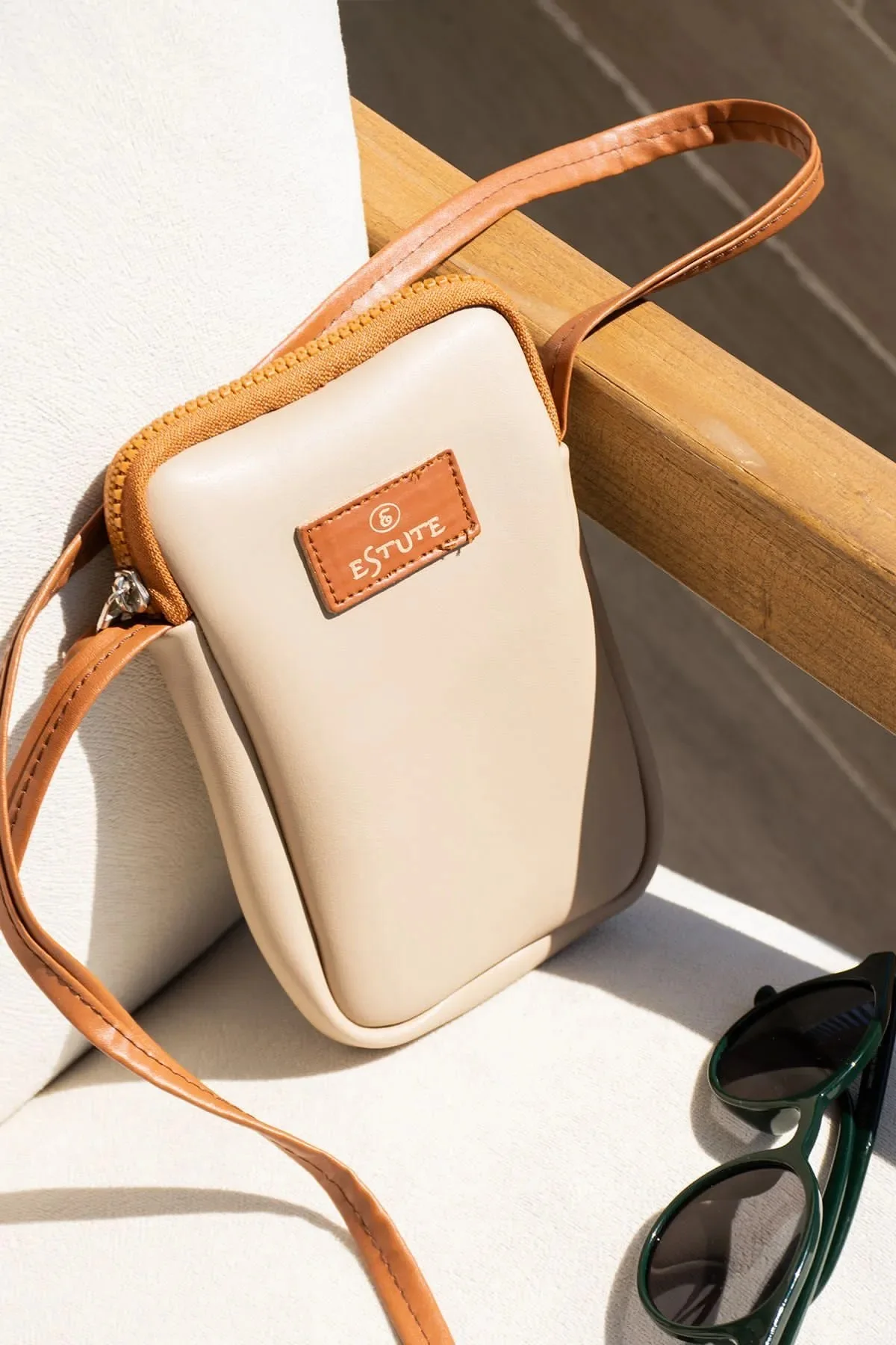 Unisex 2 Delige Verstelbare Schoudertas Met Telefoonhouder Ultra Licht En Comfortabel