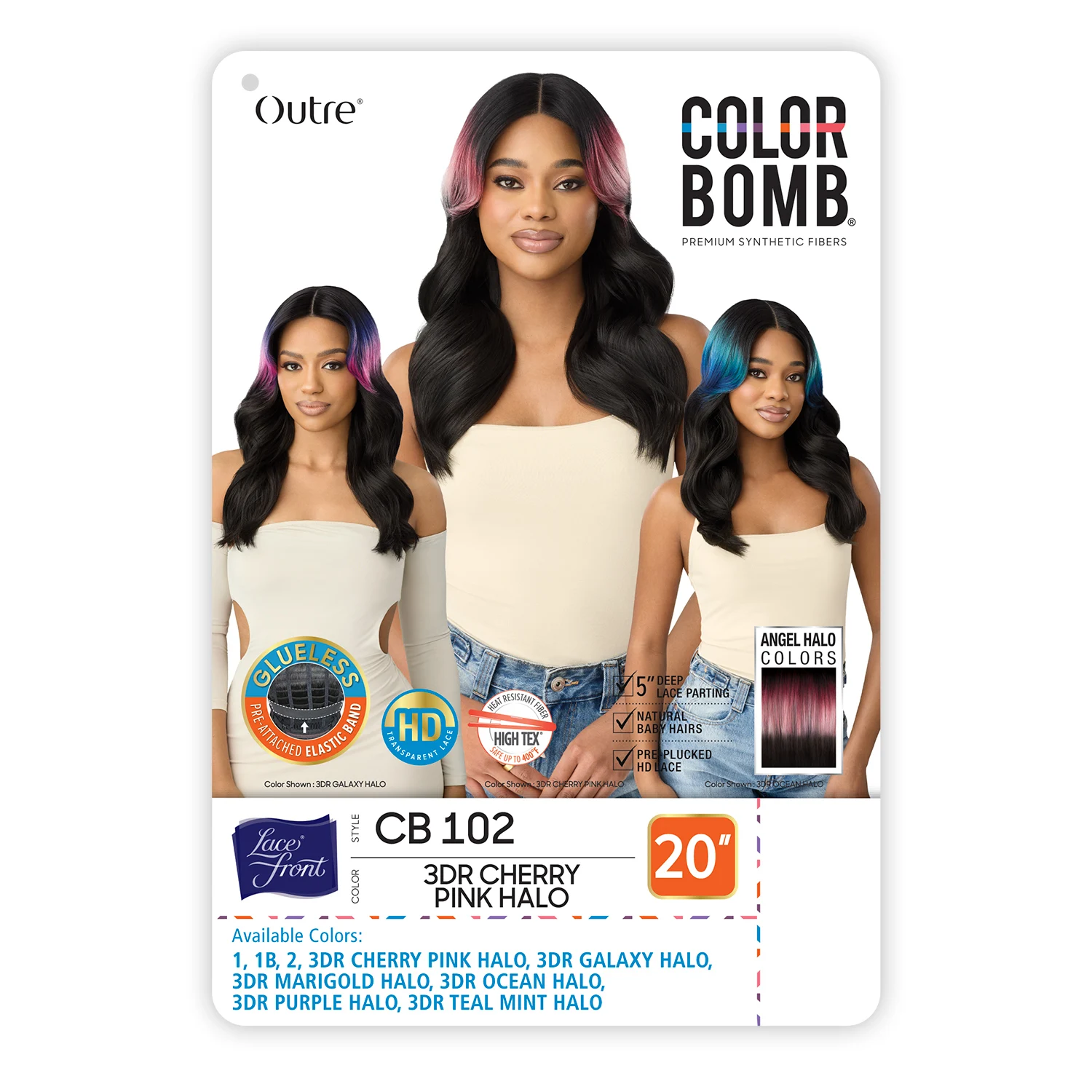 Outre HD Lace Front Synthetic Wig Glueless Color Bomb CB 102