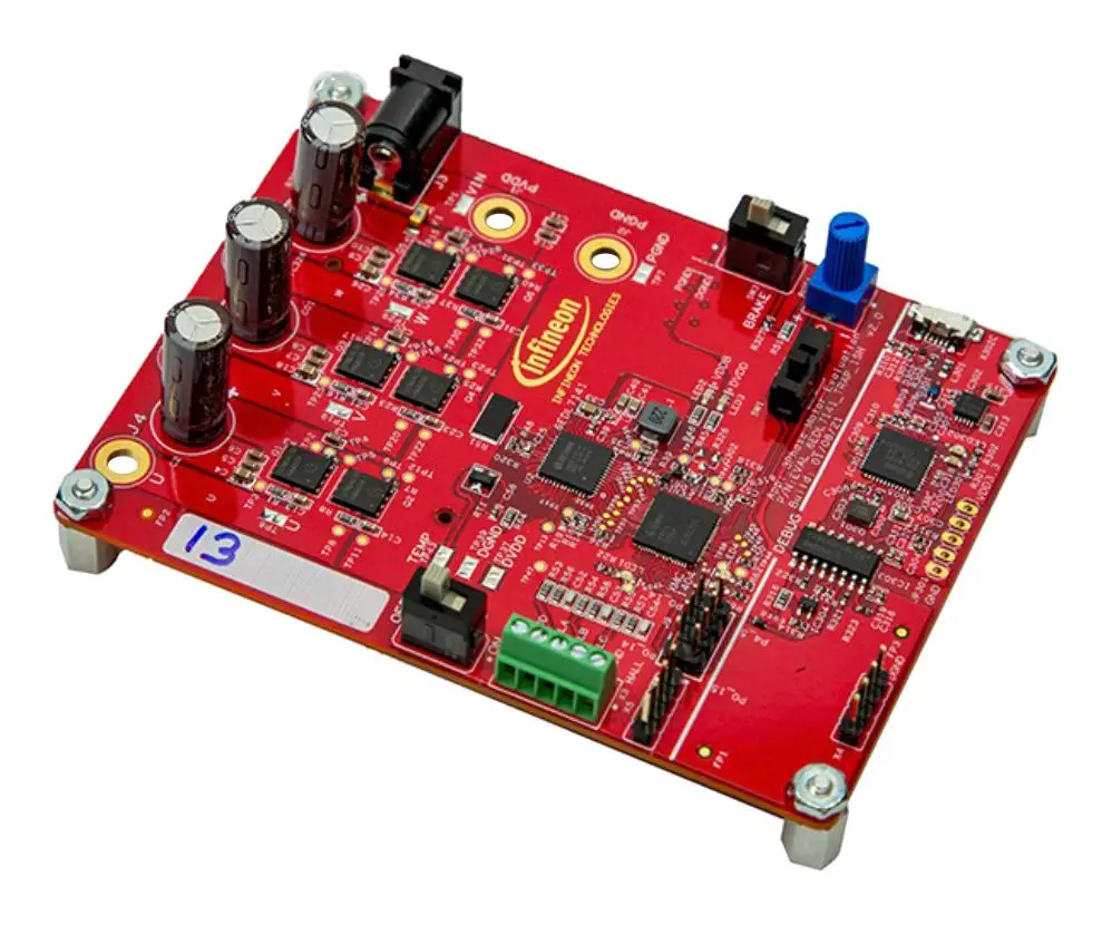 

INFINEON EVAL6EDL7141TRAP1SHTOBO1 Demonstration Board, 6EDL7141, DC Brushless Power Management - Motor Control