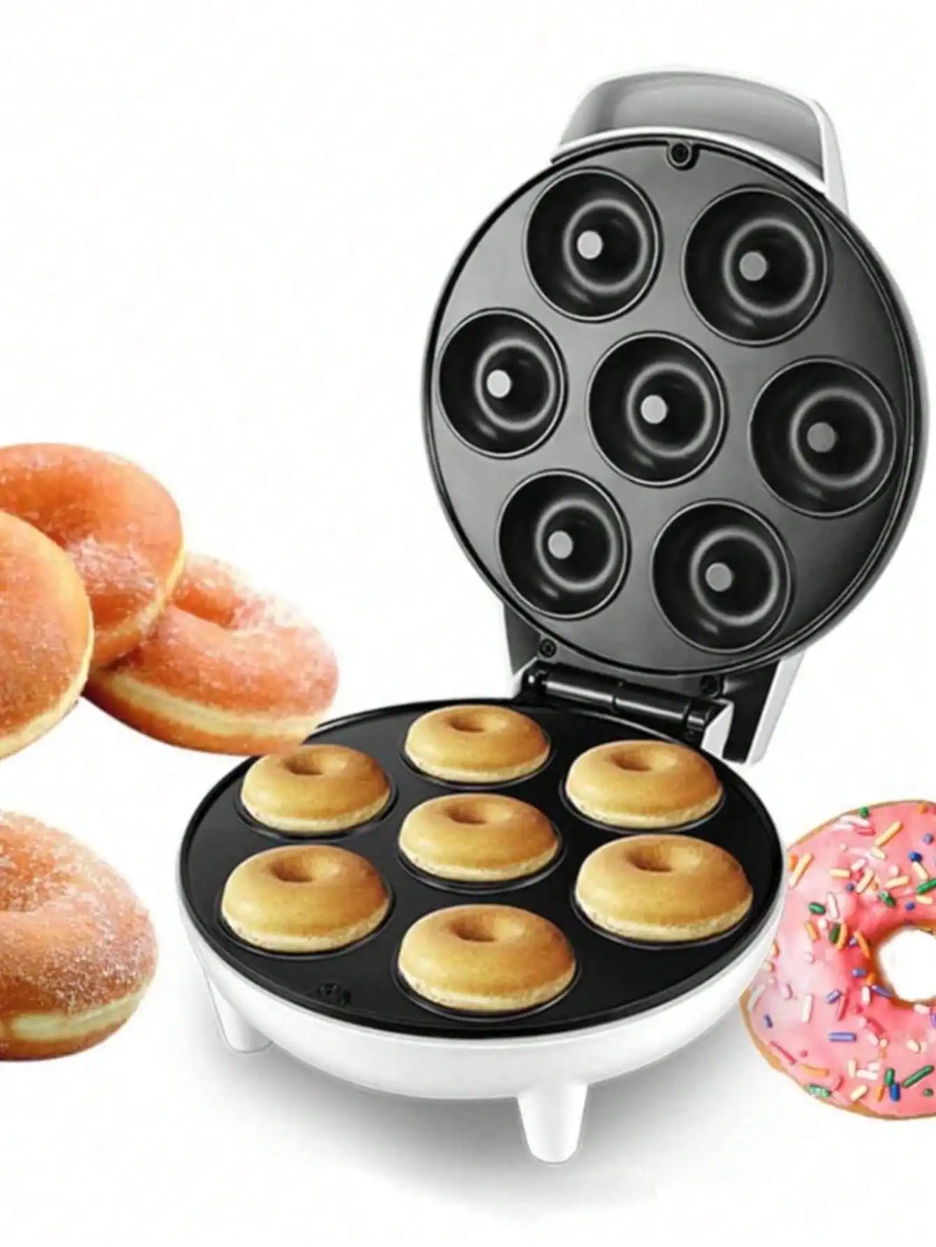 Mini-Donut-Maschine, Snack-Dessert, schnell und effektiv, Frühstücks-Donut