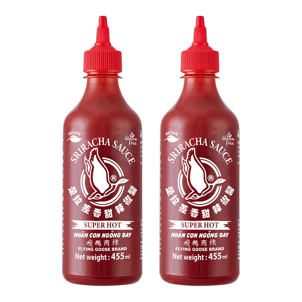 Flying Gus Sriracha Hot Chili Sauce (Super Hot) 455ml x 2 pieces (Sriracha chili sauce)