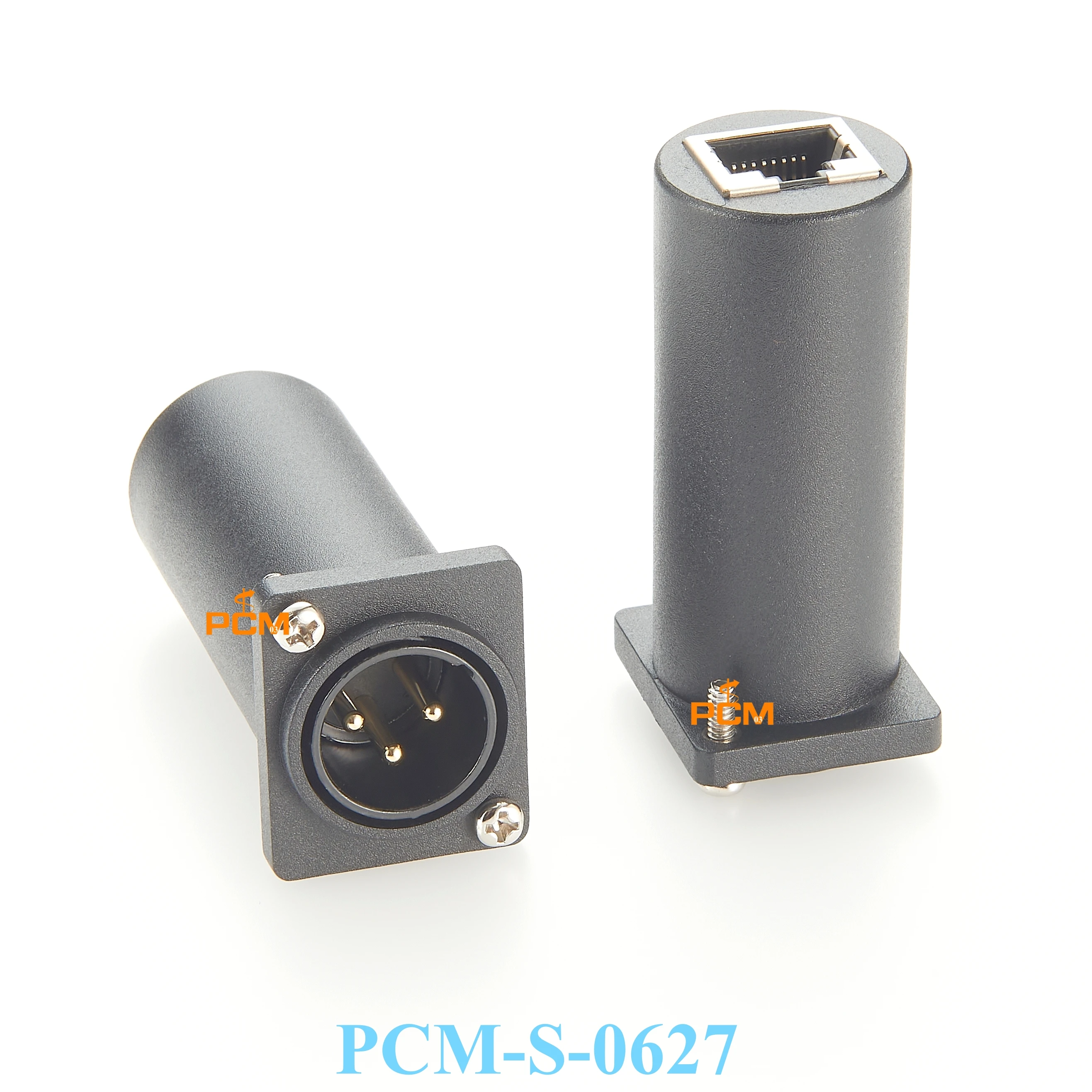 

DMX Adapter Panel Mount XLR 3-Pin Male to RJ45 Female, DMX Converter XLR to RJ45 for stage lighting, LED dimming Controller