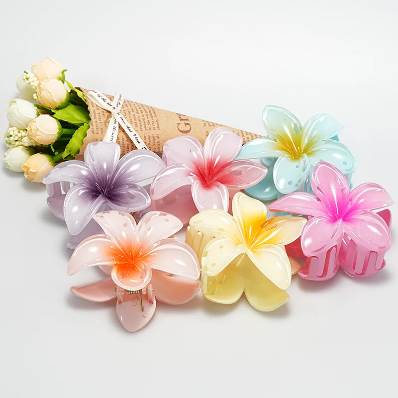 Bohemian Hawaiian Flower Hair Clip Beach Holiday Haileklip Crabbe Akcesoria do włosów dla kobiet