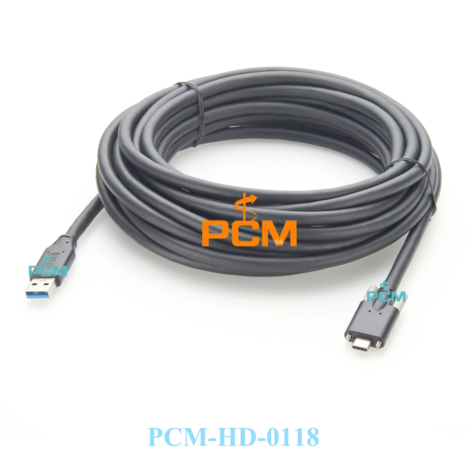 Schraubverriegelung, Panelmontage, aktives USB 3.0-auf-Typ-C-Kabel mit Repeater-Signalverstärker für 10 m lange Distanz-Hochgeschwindigkeitsübertragung