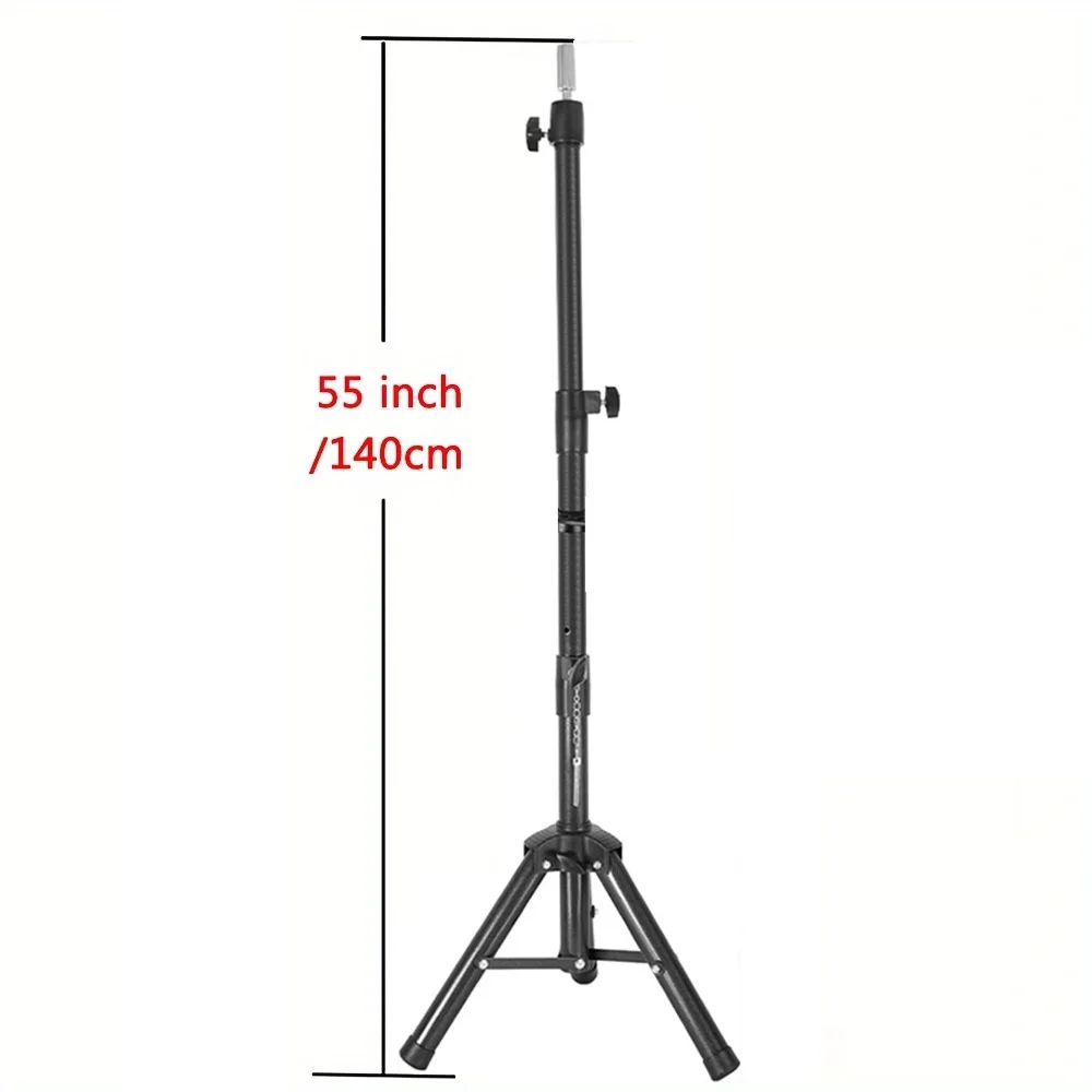 Wig Stand with Three Holders for Wig Making