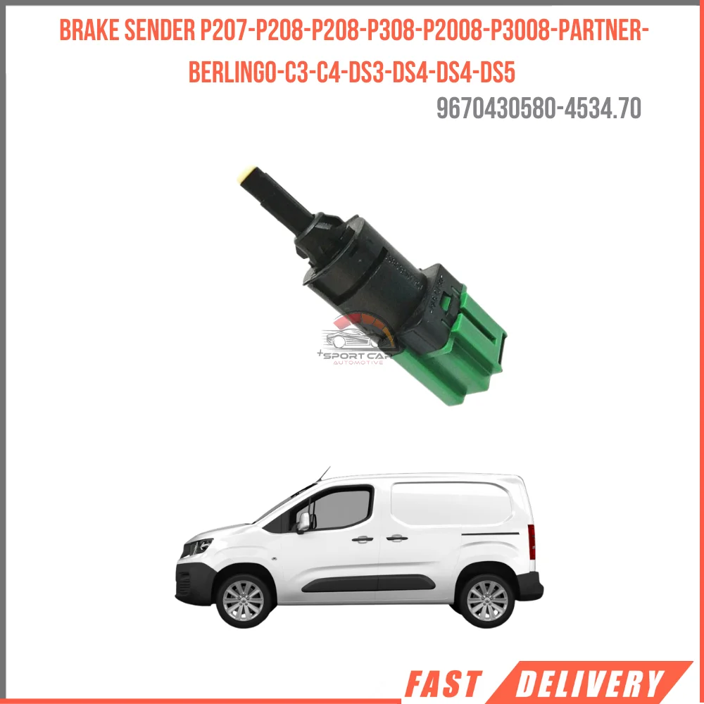 

FOR BRAKE SENDER P207-P208-P208-P308-P2008-P3008-PARTNER-BERLINGO-C3-C4-DS3-DS4-DS4-DS5 1.6HDI 9670430580-4534.70 HIGH QUALITY