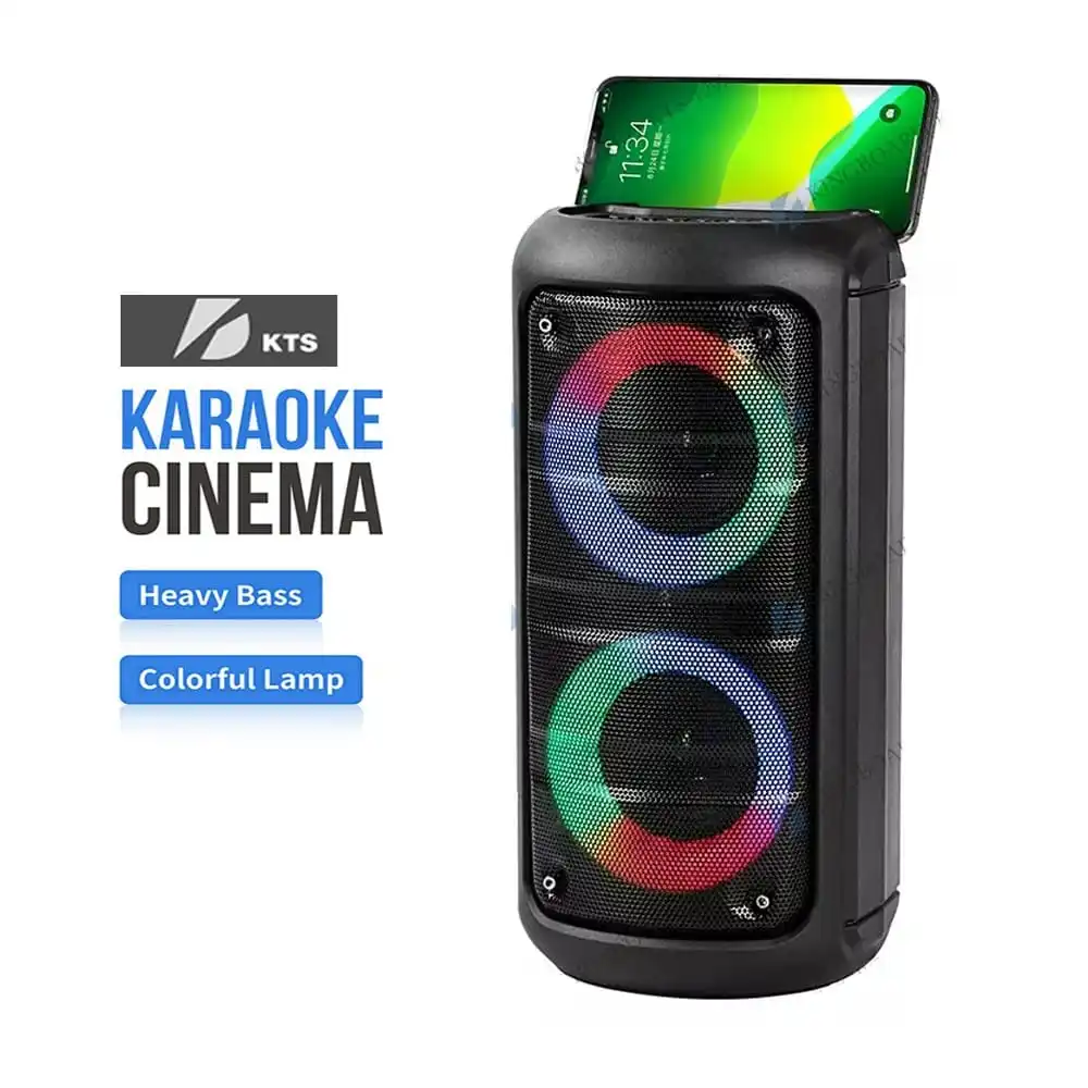 مُقيّم شامل لجهاز مكبر صوت KTS-1297 بلوتوث مع إضاءة LED ودعم ميكروفون وUSB – الأفضل في فئته لعام 2025