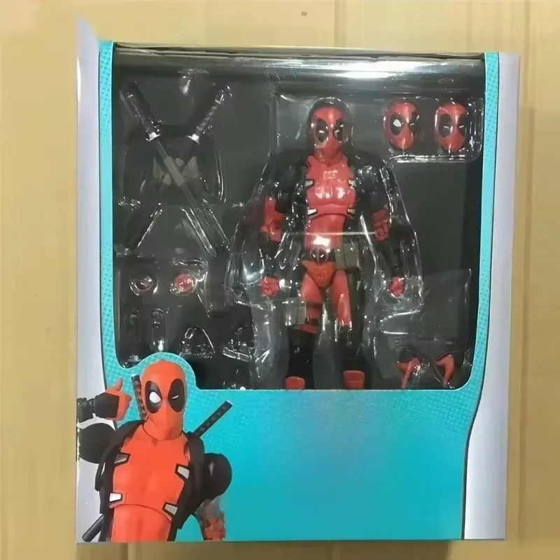 Mafex-Figurine Marvel X-Men, Deadpool, Version comique, Modèle à collectionner, Jouet beurre, Festival cool, Cadeaux d'anniversaire, 16cm, 082