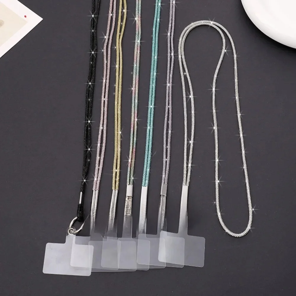 Étui de téléphone en cristal de biscuits de luxe, porte-clés de sangle, anti-perte, conflicrette d'ornements