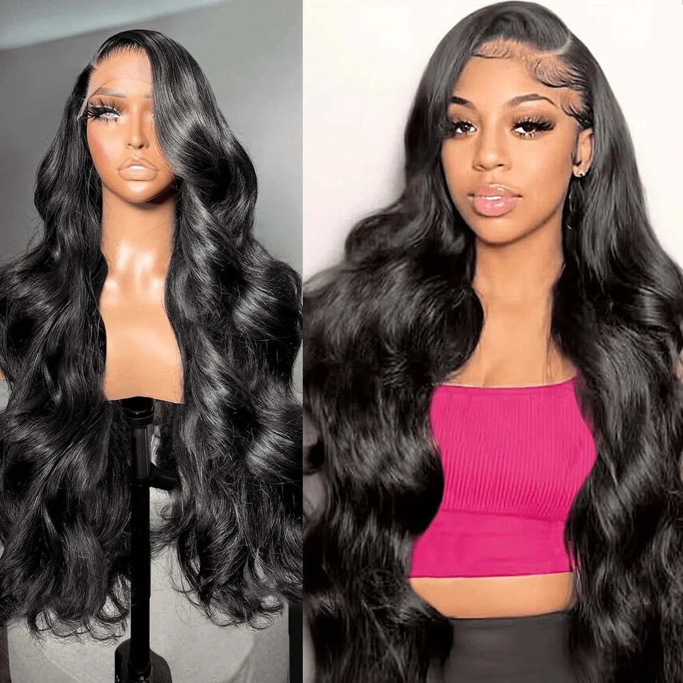 

Парик с кружевной передней частью Body Wave, плотность 180%, 13x4, 13x6, 38 дюймов, прозрачный, из натуральных волос, распродажа