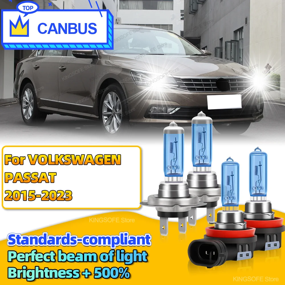 

2/4 шт. лампы для фар 100 Вт, совместимые с Volkswagen Passat 2015-2023