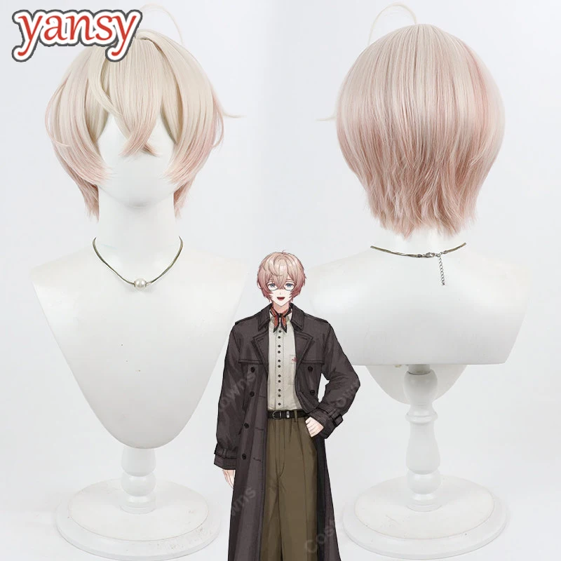 yansywig-synthetic-hair-kuri-eita-cosplay-wigs-virtual-youtuber-kuri-eita-30cm-light-blonde-mixed-pink-men-wig-heat-resistant