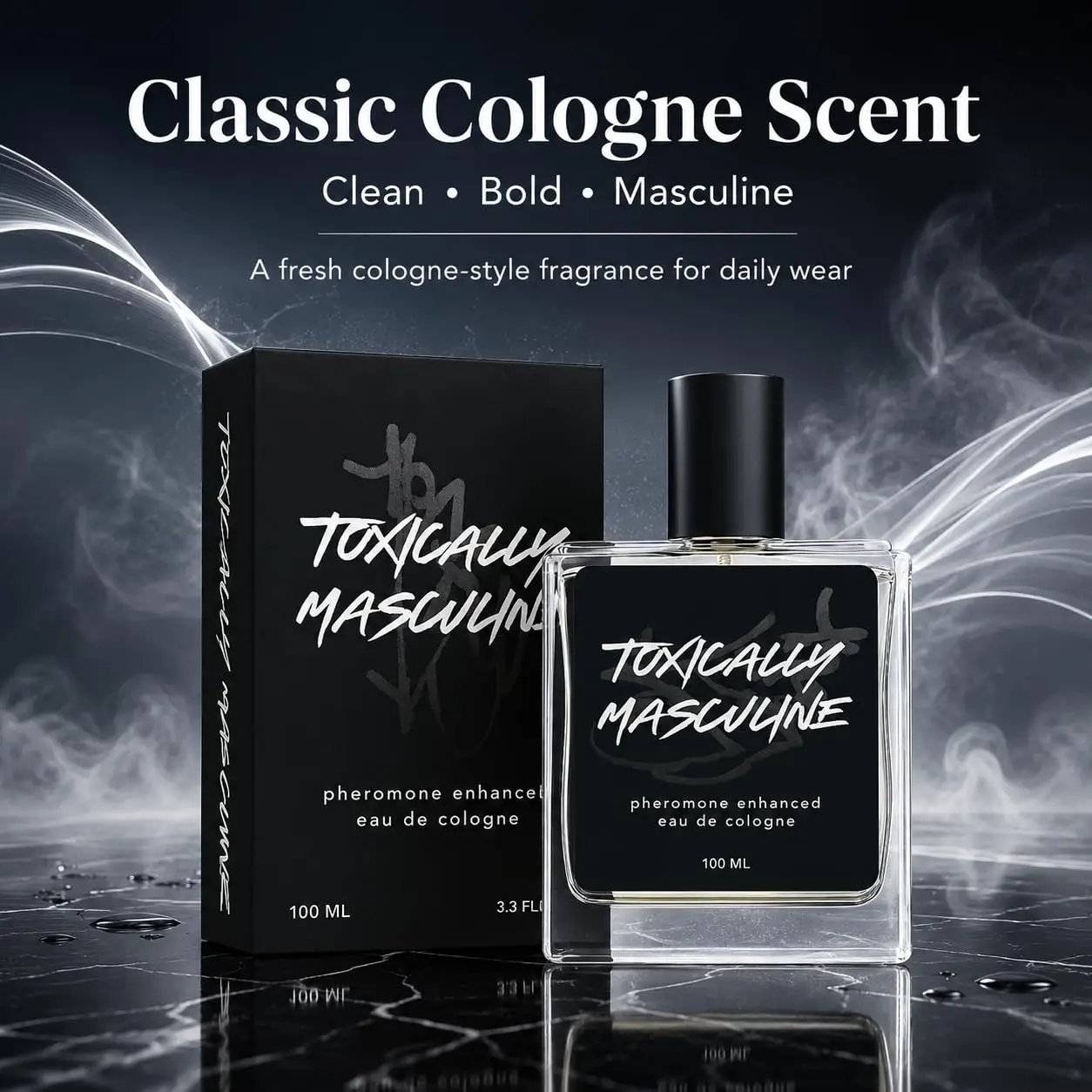 Toxically Masculine Cologne Infused Eau de Cologne for Men, 100 ml / 3.4 Fl Oz Spray, Classic Cologne Scent Masculine Fragrance, Long Lasting Men’s Cologne for Daily Wear, Night Out & Gifts for Him view 5