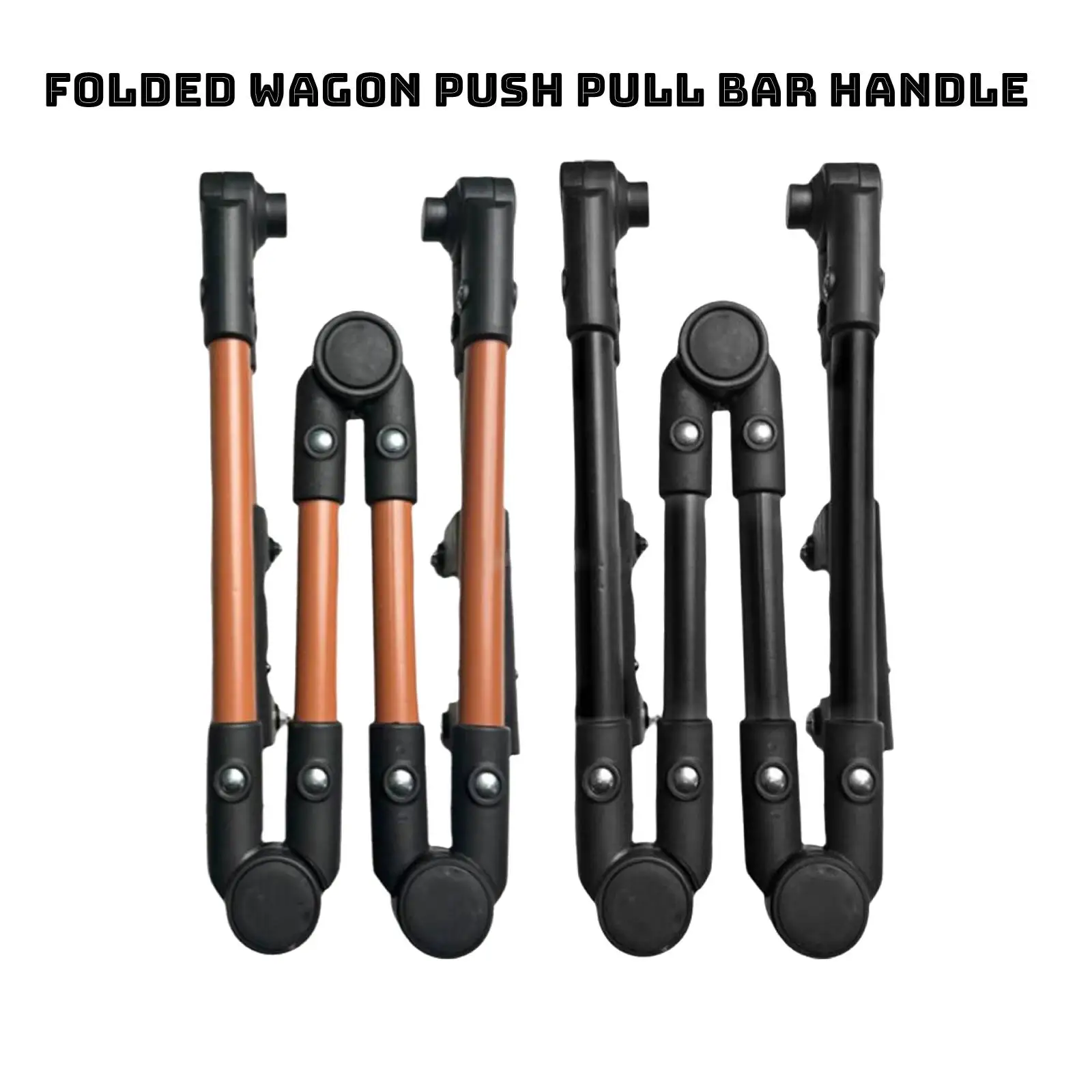 Portable Universal Push Handle Spare Parts  For Folding Carts, Spare Part For Garden Carts, Easy To Install, Black