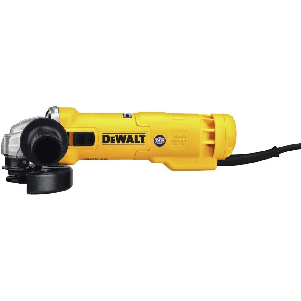 DEWALT Angle Grinder Tool, 4-1/2-Inch, Slide Switch, 11-Amp (DWE4214), Yellow