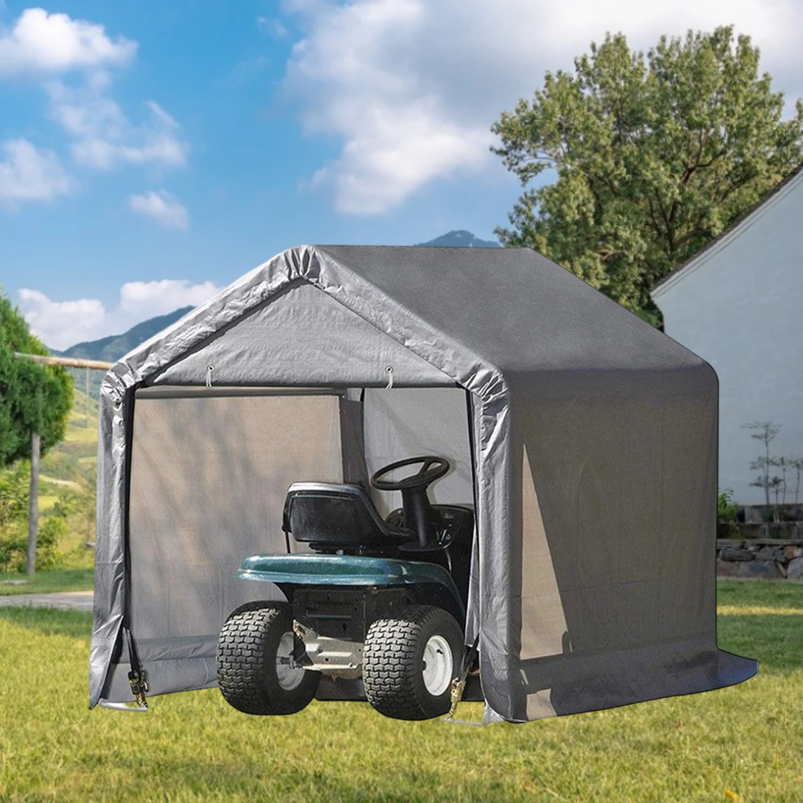 Outdoor Storage Shed Motorcycle Storage Tent Wetherproof Shed Waterproof Cover Gazebo Cover for Garden Motor Storge Tent Cover